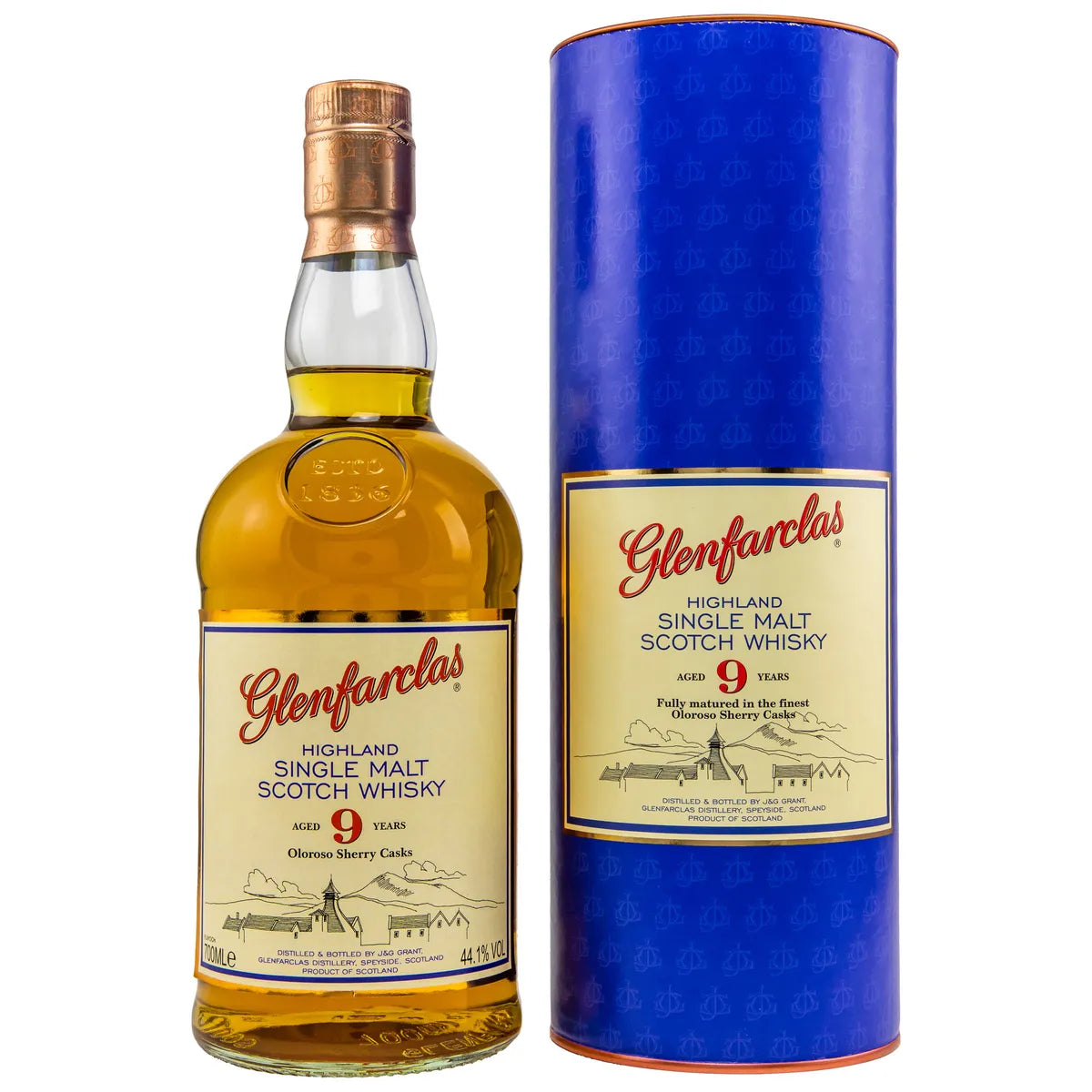 Glenfarclas 9 Jahre Oloroso Sherry Cask 44,1% vol. 0,7 l (Kopie) von Glenfarclas