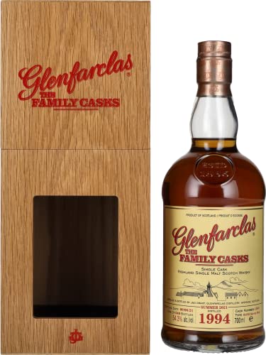 Glenfarclas THE FAMILY CASKS Single Cask SUMMER 2021 Refill Sherry Butt 1994 54,3% Vol. 0,7l in Holzkiste von Glenfarclas