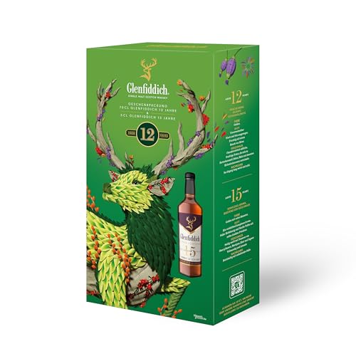 Glenfiddich 12 70cl 40.0 Geschenkset mit Glenfiddich 15 Miniatur von Glenfiddich