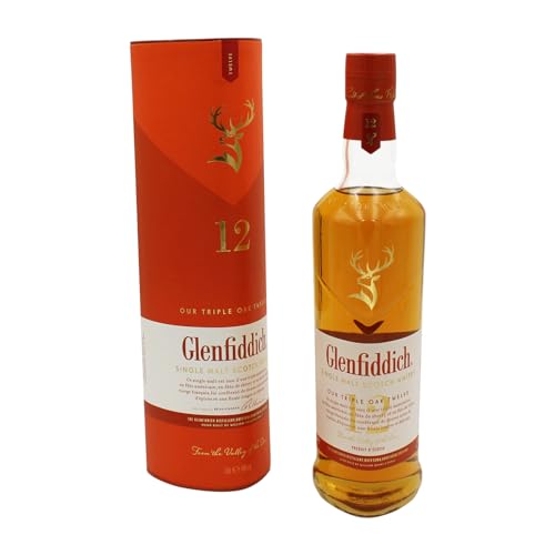 Glenfiddich 12 Years Old Triple Oak Single Malt 40% Vol. 0,7l in Geschenkbox von Glenfiddich