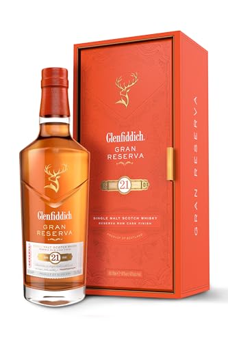 Glenfiddich Single Malt Scotch Whisky Reserva 21 Jahre mit Geschenkverpackung, 70cl – besondere Variante des meistverkauften Single Malt Scotch Whisky der Welt von Glenfiddich