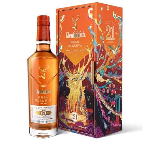 Glenfiddich 21 Years Old RESERVA RUM CASK FINISH Single Malt Scotch Whisky 43,2% Volume 0,7l in Geschenkbox Whisky von Glenfiddich