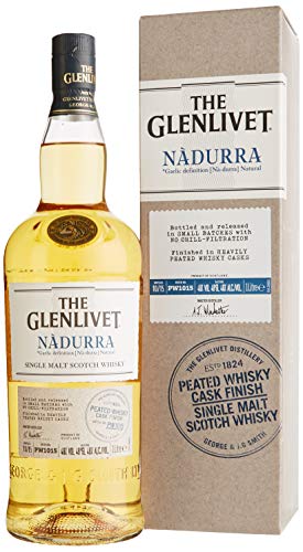 Glenlivet Nadurra Peated Cask Finish Whisky mit Geschenkverpackung (1 x 1 l) von Glenlivet