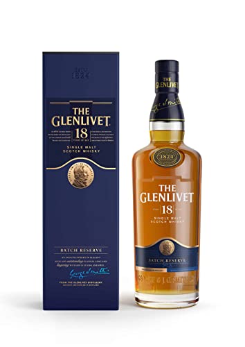 The Glenlivet 18 Jahre Single Malt Scotch Whisky – Scotch Single Malt Whisky aus der Speyside Region – 1 x 0,7 l | 700 ml (1er Pack) von Glenlivet