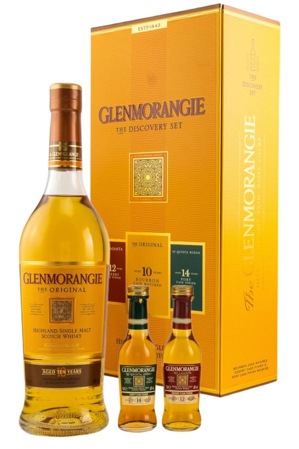 Glenmorangie Discovery Set 10 Jahre 40% vol. 0,7l + 2 Miniaturen je 0,05 l von Glenmorangie