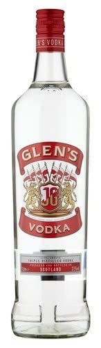 Glen's Vodka 100 cl Alkohol 37,5% - Idealer Wodka für Cocktails im praktischen 1-LITER-Format von Glen's
