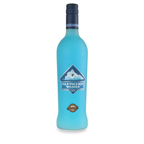 GLETSCHERWASSER PARTY-LIKÖR mit dem herrlich frischen ICE Geschmack von Gletscher Bonbons - ein Likör zum genießen 16% vol. (1 x 700ml) von Gletscherwasser