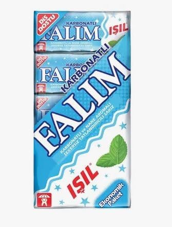 Global Daily Goods Falim Sugarless Plain Gum with Carbonat and mint, 100 Pieces (5 * 20 Pieces) von Global Daily Goods