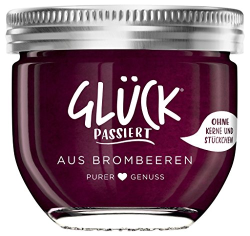 GLÜCK PASSIERT - aus Brombeeren Fruchtaufstrich ohne Stückchen fein passiert - 230g von MACWE