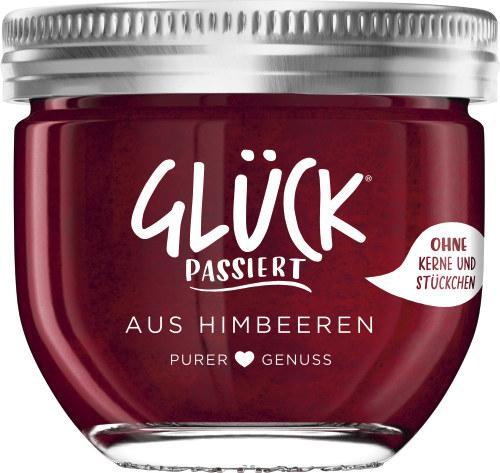 Glück passiert aus Himbeeren von Glück