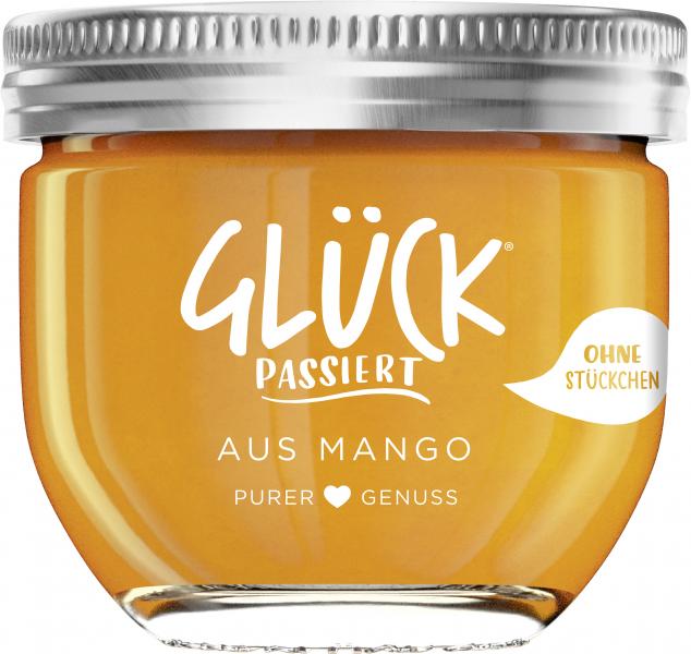 Glück passiert aus Mango von Glück