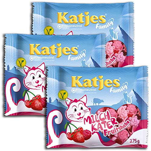 Katjes Milchkater Fruitshake Family XXL Packungen 3x 275g ( 825g ) von GmbH Katjes