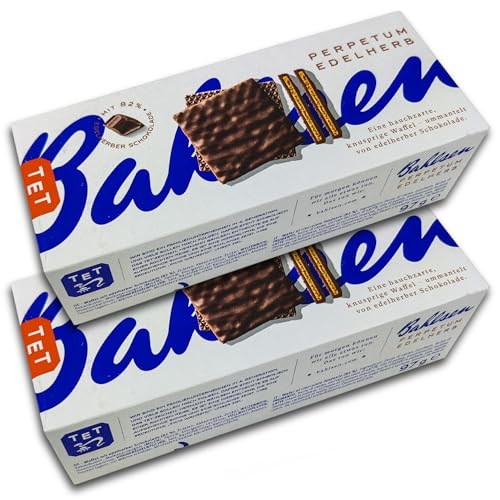 2 er Pack Bahlse Perpetum Edelherb 2 x 97g Waffeln mit edelherber Schokolade von GmbH