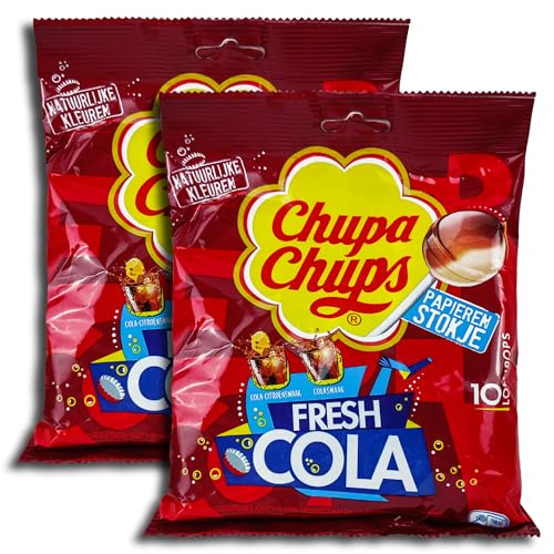 2 er Pack Chupa Chups Fresh Cola 2 x 120 g Lutscher Lolly von GmbH