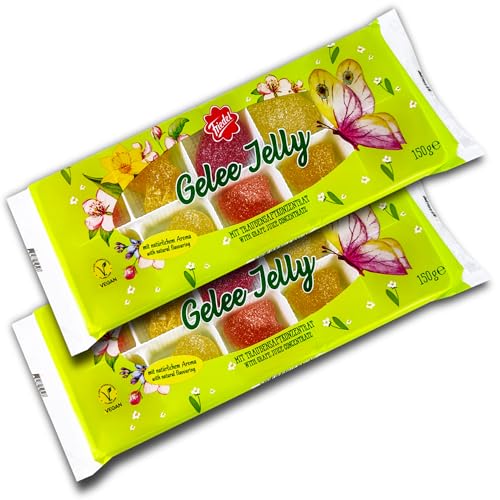 2 er Pack Friedel Gelee Hasen & Eier 2 x 150 g gezuckerte Gelee-Figuren mit Fruchtsaft von GmbH