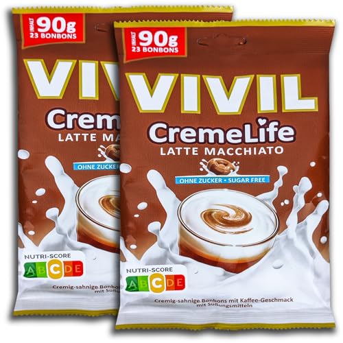 2 er Pack Vivil CremeLife Latte Macchiato ohne Zucker 2x 90g von GmbH