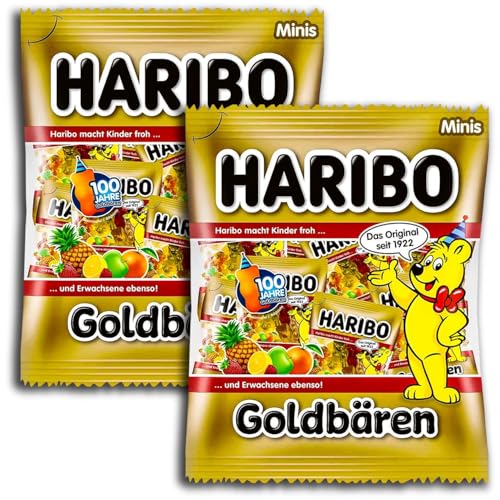 2 er Set Haribo Goldbären Minis 20 kleine Tüten 2 x 250 g von GmbH