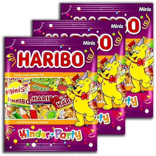 3 er SET Haribo Kinder-Party MinisXXL Tüte 3 x 250 g von GmbH