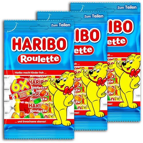 3 er SET Haribo Roulette 3 x 150 g von GmbH