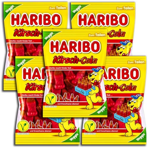 5 er Pack Haribo Kirsch-Cola veggie 5 x 175g von GmbH