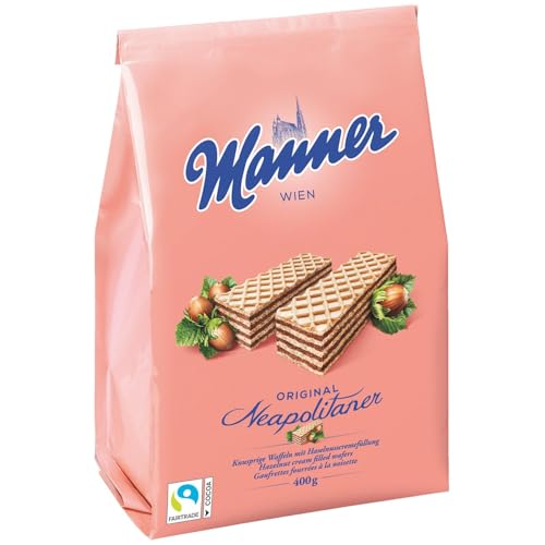 Manner Neapolitaner Waffeln mit Haselnusscreme Schnitten 400g von GmbH