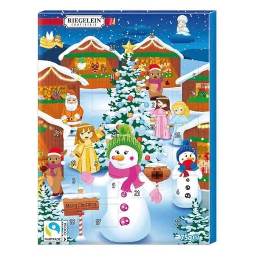 Riegelein Confiserie Schokoladen Adventskalender, 75 g von GmbH