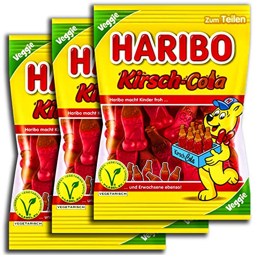 3 er Set Haribo Kirsch -Cola 3 x 175 g von Gmbh Haribo