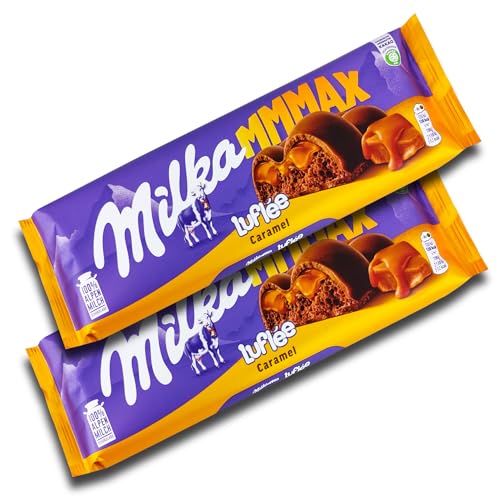 2 er Pack Milka Mmmax Luflée Caramel 2 x 250g Alpenmilch-Schokolade von Gmbh