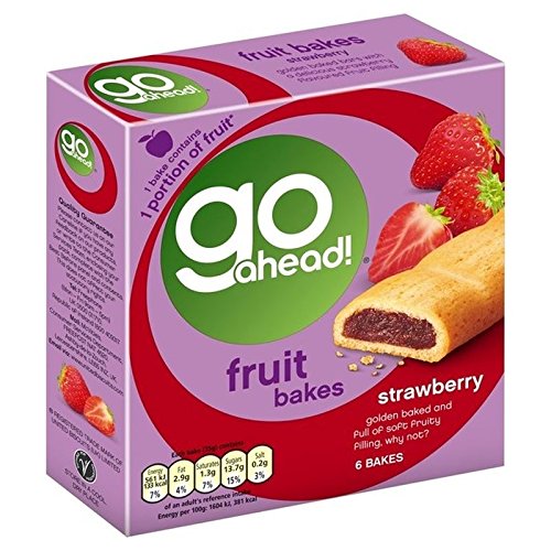 Gehen Sie Voran Erdbeeren Backen 6 X 35 G von Go Ahead