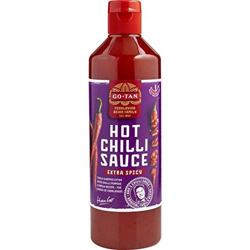 Go-Tan Chilisaus Hot Chilisauce scharf 640G von Go-Tan