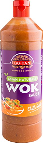 Go-Tan Wok-Original Chili Knoblauch Flasche 1 Liter X 6 von Go-Tan