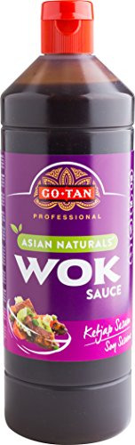 Go-Tan Wok-Original Sojasauce Sesamflasche 1 Liter X 6 von Go-Tan