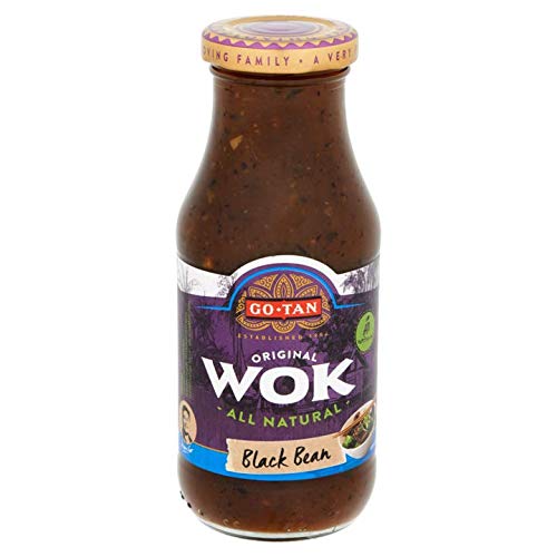 Sauce aus schwarzen Bohnen | Go-Tan | Original Wok All Natural Black Bean 240ml | Gesamtgewicht 240 Gramm von Go-Tan