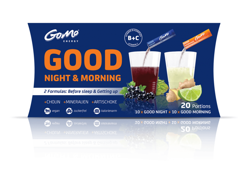 GoMo ENERGY Zuckerfreies Energie- und Regenerations-Getränk: Good Night & Morning, 100% natürliche Zutaten von GoMo ENERGY