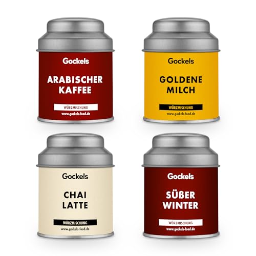 Bezauberndes Heißgetränk-Gewürz-Set Arabischer Kaffee ChaiLatte Goldene Milch Süßer Winter Handverlesene Gewürzmischung Gockels Genussmanufaktur Teils eigene Ernteprodukte von Gockels