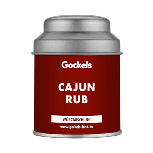 Cajun Rub Gewürz, handgemachte Gewürzmischung, Gockels Food Genussmanufaktur, z.T. Zutaten aus eigenem Anbau, Premium Qualiät in wiederverschließbarer Aroma-Dose, ohne Zusatzstoffe von Gockels