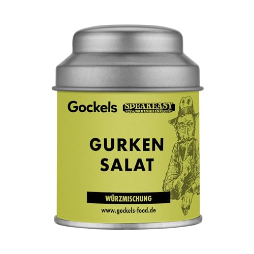 Gurken Salat Gewürz | handgemachte Gewürzmischung | Gockels Food Genussmanufaktur | z.T. Zutaten aus eigenem Anbau | Gourmet-Qualität in wiederverschließbarer Aroma-Dose | ohne Zusatzstoffe von Gockels