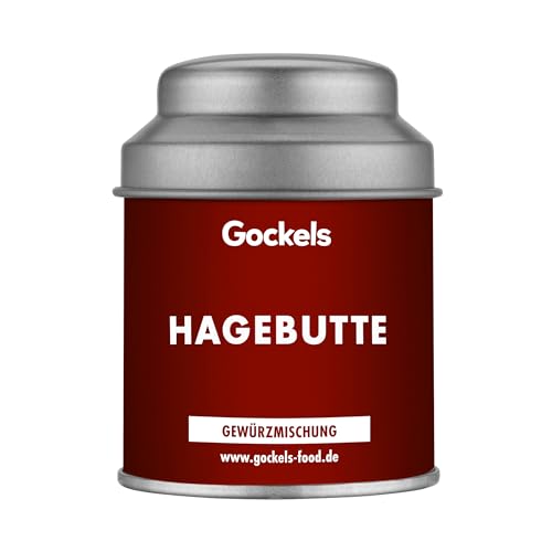 Hagebutte Gewürz | handgemachte Gewürzmischung | Gockels Food Genussmanufaktur | z.T. Zutaten aus eigenem Anbau | Gourmet-Qualität in wiederverschließbarer Aroma-Dose | ohne Zusatzstoffe von Gockels