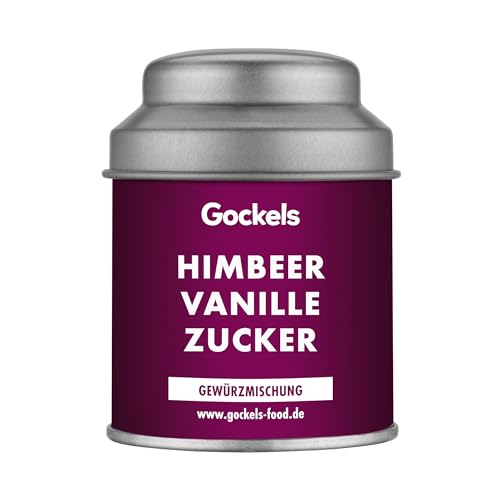 Himbeer Vanille Zucker | handgemachte Gewürzmischung | Gockels Food Genussmanufaktur | z.T. Zutaten aus eigenem Anbau | Gourmet-Qualität in wiederverschließbarer Aroma-Dose | ohne Zusatzstoffe von Gockels