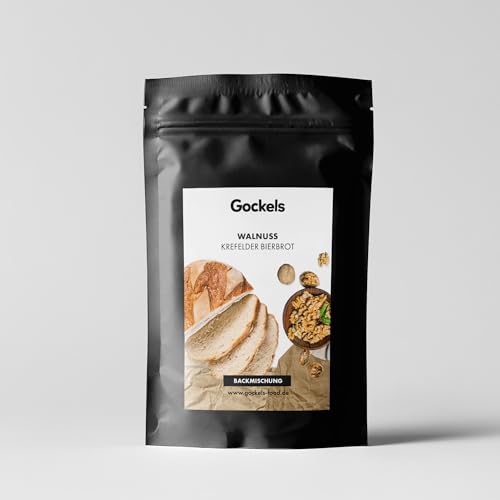 Krefelder Bierbrot Walnuss, vegane Backmischung, handgemacht, tolles Geschenk, Backmischung für köstliches Brot von Gockels