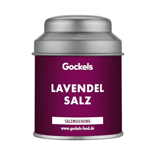 Lavendel Salz Gewürz, handgemachte Gewürzmischung, Gockels Food Genussmanufaktur, z.T. Zutaten aus eigenem Anbau, Premium Qualiät in wiederverschließbarer Aroma-Dose, ohne Zusatzstoffe von Gockels