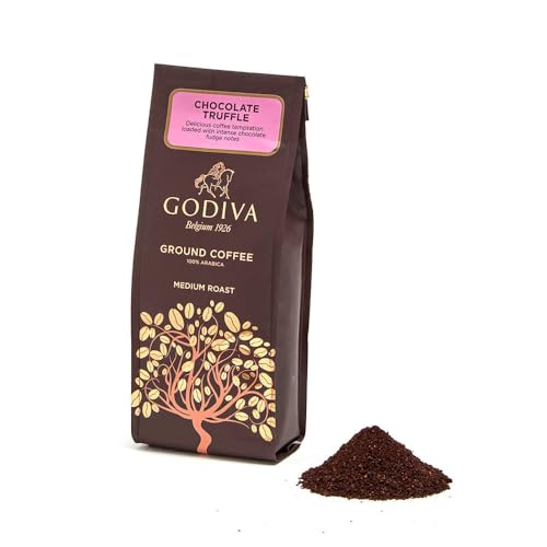 Godiva Chocolatier Schokoladentrüffel Geschmack Kaffee - Mittel Geröstet - Gemahlener Kaffee - 100% Arabica - 284g von Godiva Chocolatier