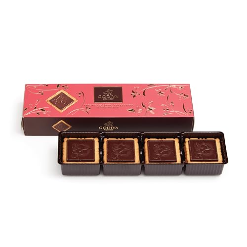 Godiva Prestige Kekse Dunkle Schokolade 12 Stück - Knusprige Kekse mit zartbitterer Schokolade und Lady Godiva Motiv - 100 g von Godiva Chocolatier