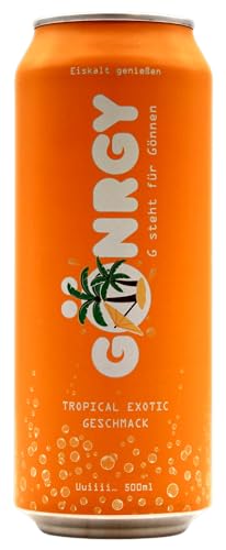 Gönrgy Tropical Exotic Energy Drink, 24er Pack (24 x 0.5 l) EINWEG von Gönrgy