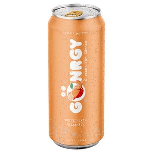 Gönrgy White Peach Energy-Drink, 24er Pack (24 x 0.5 l) EINWEG von Gönrgy