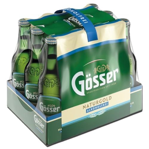 Gösser | Bierspezialitäten | 0,33l Flasche | Österreich bestes Bier (12x0,33l, Gösser NaturGold) von Gösser