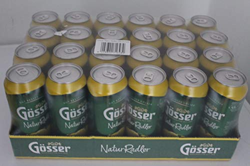 Gösser NaturRadler mit 2,0% Alkohol | Österreichs bestes Bier (24 x 0,5l Dose) von Gösser
