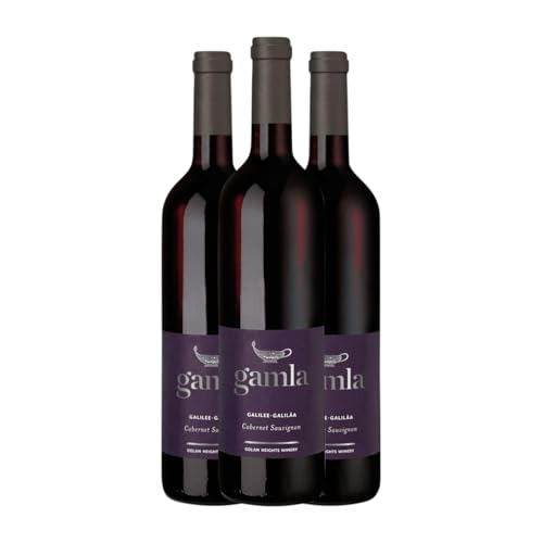 Golan Heights Gamla Cabernet Sauvignon 75 cl Rotwein (Karton mit 3 Flaschen von 75 cl) von Golan Heights Winery