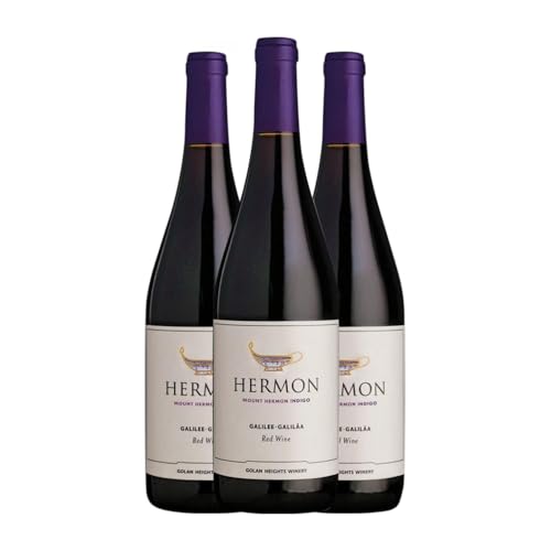 Golan Heights Yarden Mount Hermon Indigo 75 cl Rotwein (Karton mit 3 Flaschen von 75 cl) von Golan Heights Winery