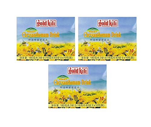 Gold Kili Instant Honey Chrysanthemen-Getränk (3 Packungen, insgesamt 540 g) von Gold Kili